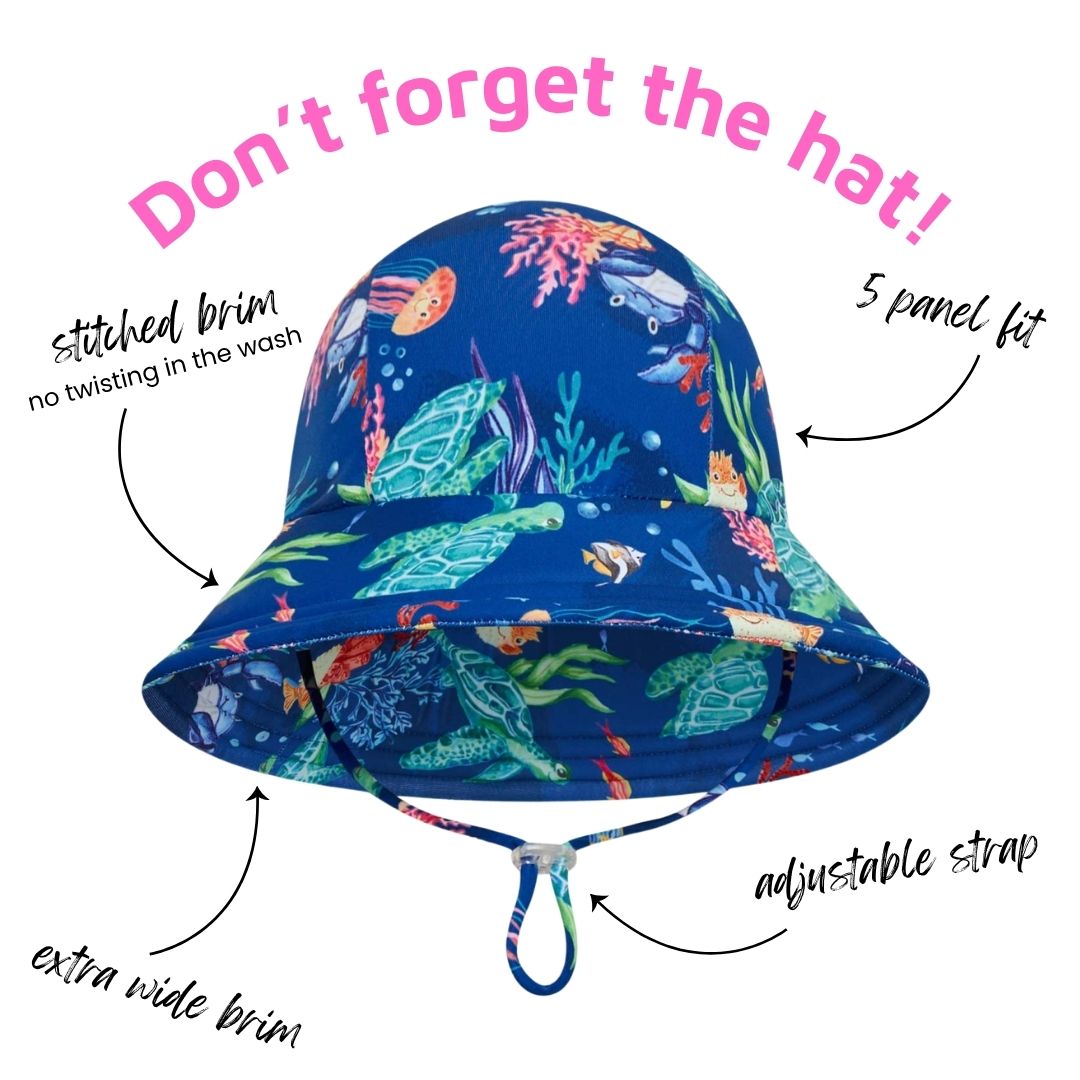 The Finn rashie - Turtle Reef - Navy