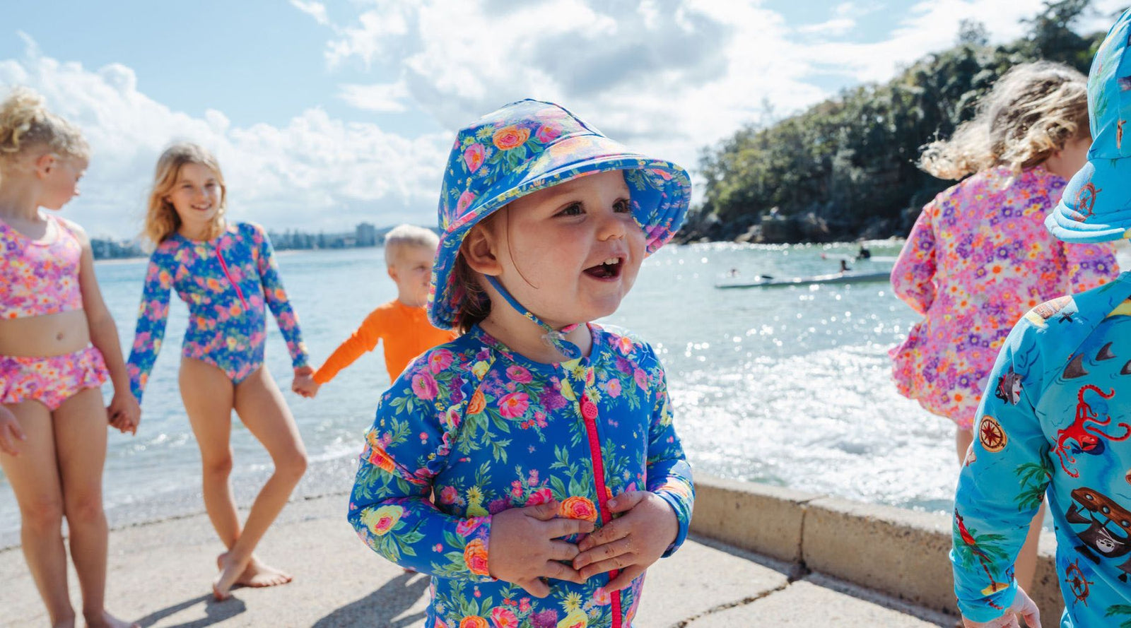 kids wearing ocean tales