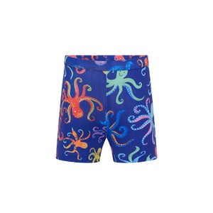 boys swim trunk with colourful octopus print