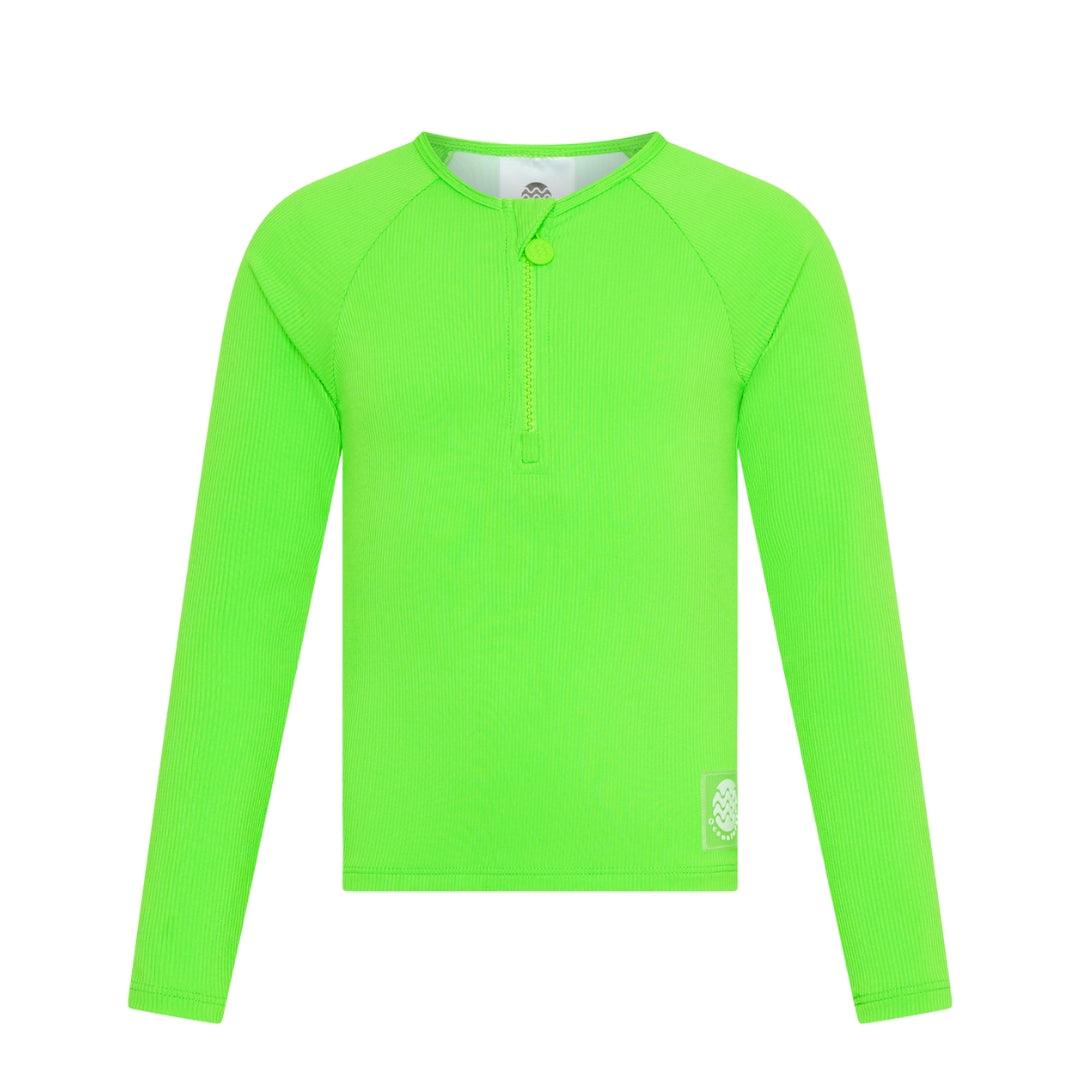 The Finn rashie - Lime (Rib)