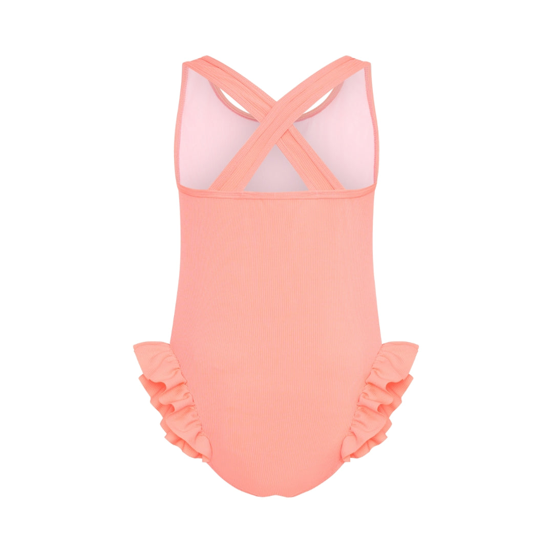 The Isla One Piece - Coral (Rib)