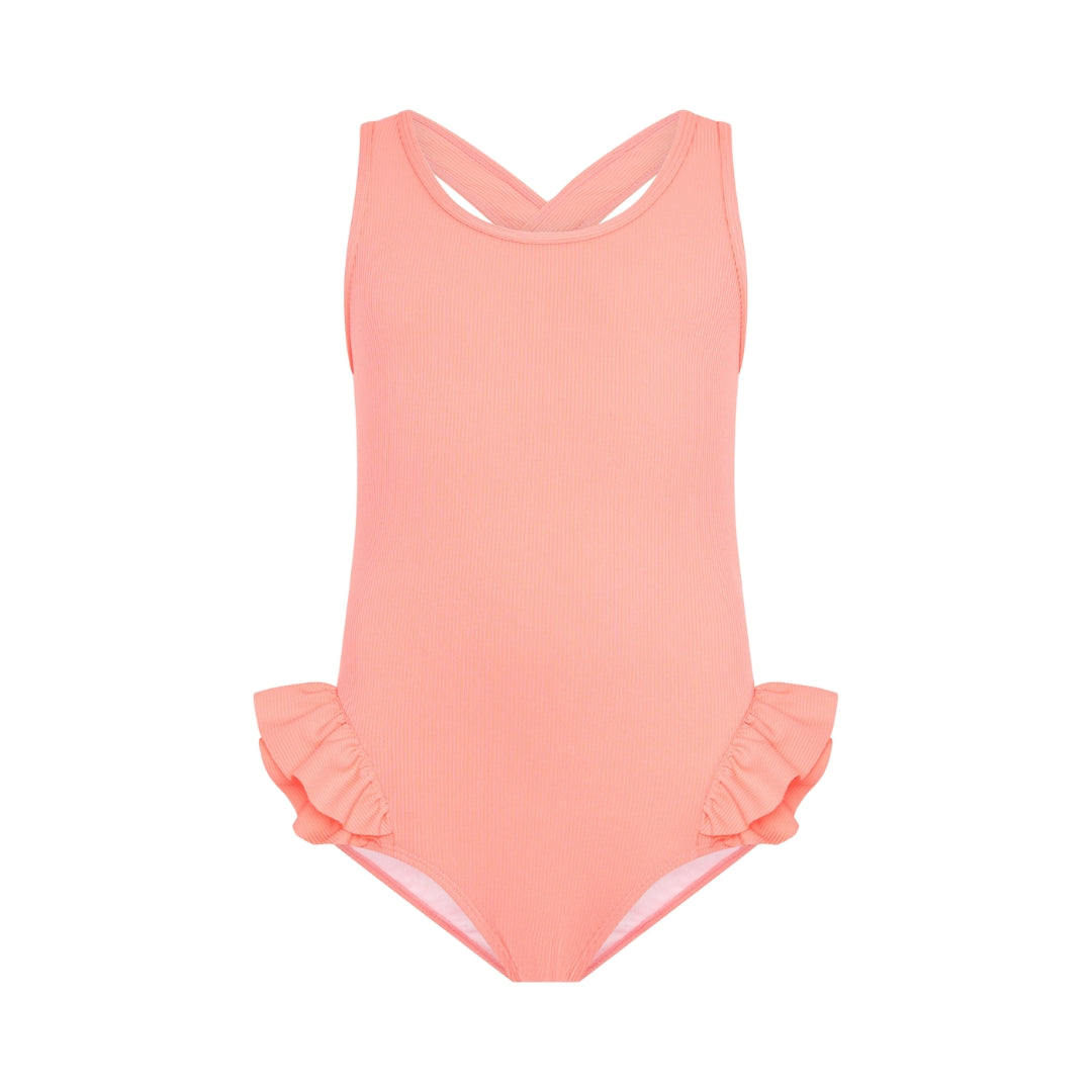 The Isla One Piece - Coral (Rib)