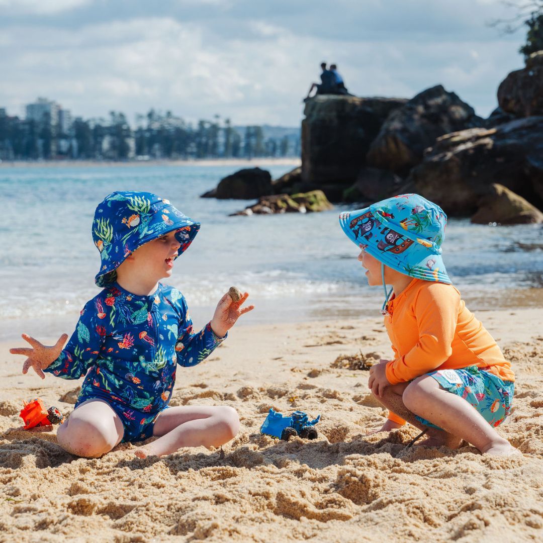 boys wearing ocean tales swimwear