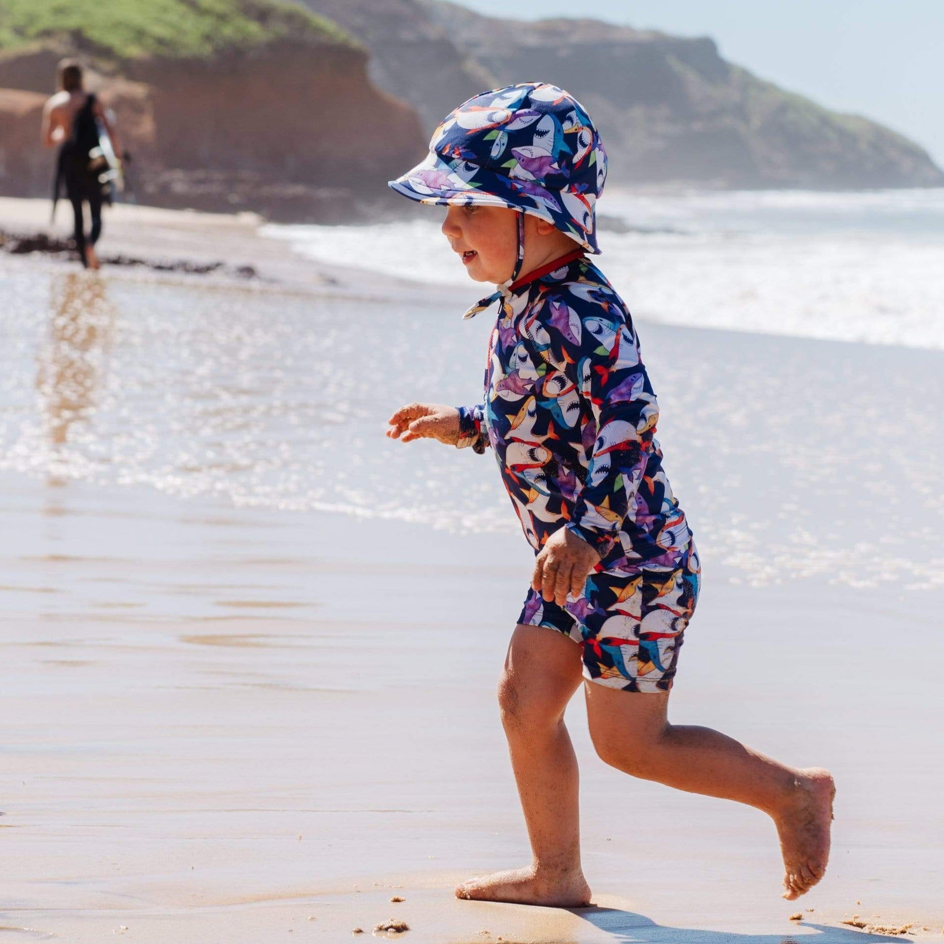 Toddler Boys Swim Hat Ocean Tales Shark Bay OCEANTALES